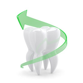 A picture of a new tooth